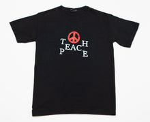 Load image into Gallery viewer, Teach Peace Tee Black
